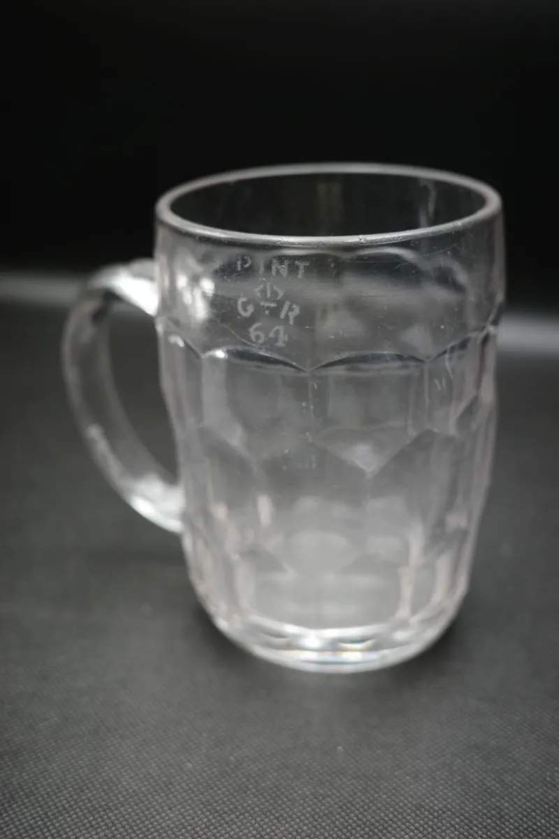 Very Rare Antique Pre Dimple Pub Pint Glass GR 64