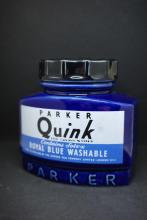 Vintage PARKER Quink Ceramic Pen Pot 1986