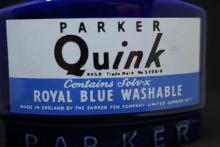 Vintage PARKER Quink Ceramic Pen Pot 1986