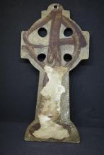  Vintage Brass Cornish Celtic cross Mid-Century Religious icon